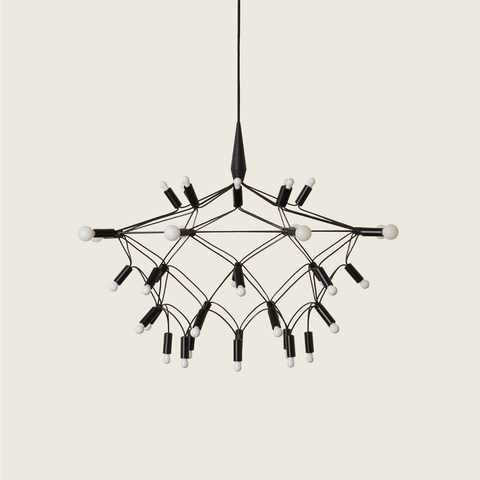 Patrick Townsend Design Orbit35 Shorty Black Chandelier