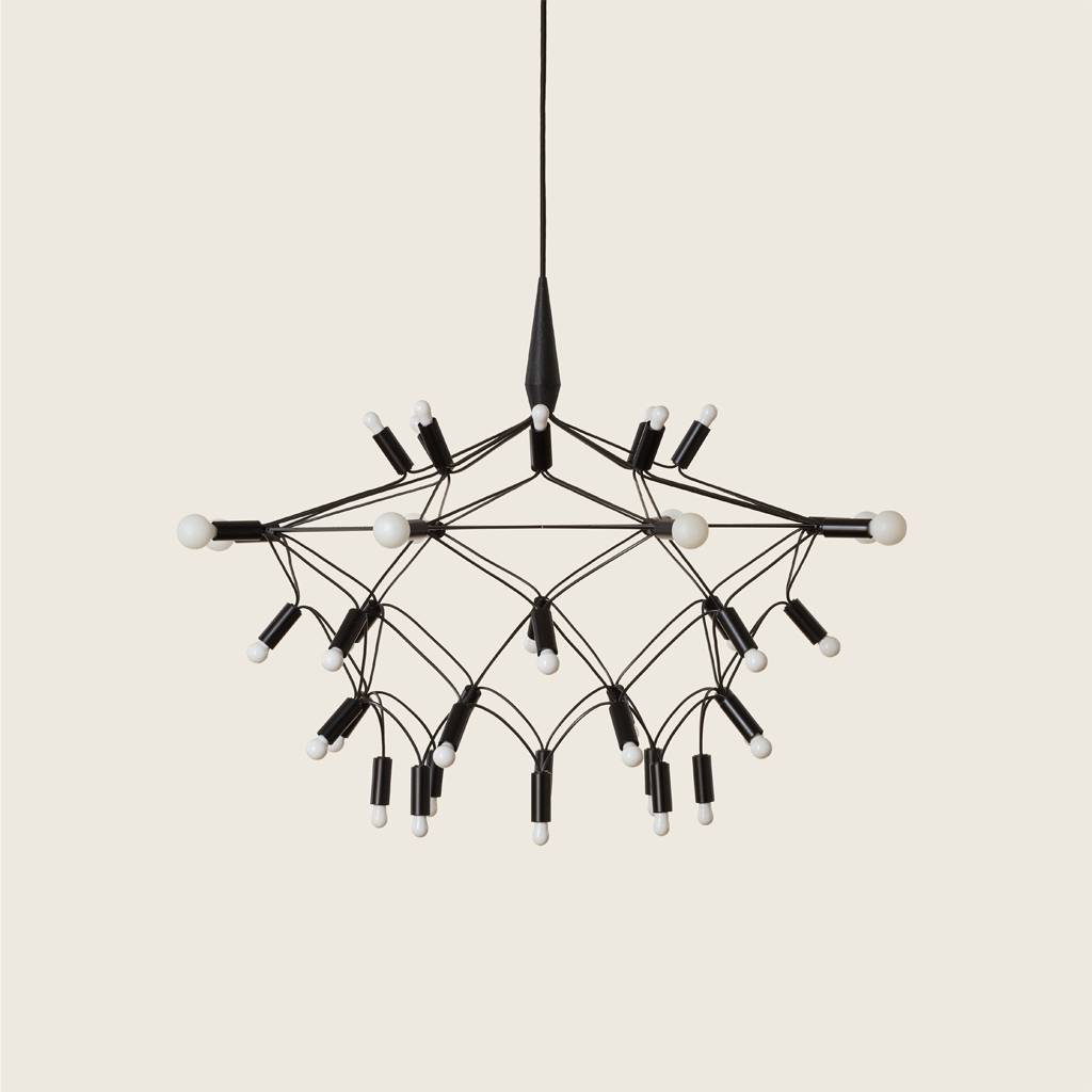 Townsend Design Lighting - Orbit 35” Shorty Black Chandelier